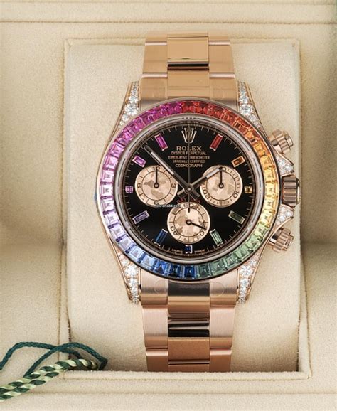 rolex oyster perpetual cosmograph daytona rainbow replica|Rolex daytona two tone price.